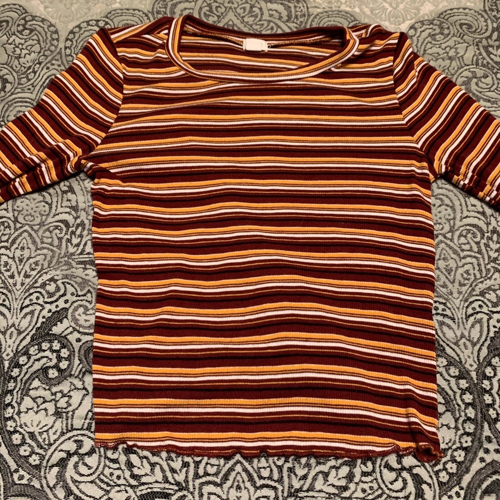 garage striped long sleeve